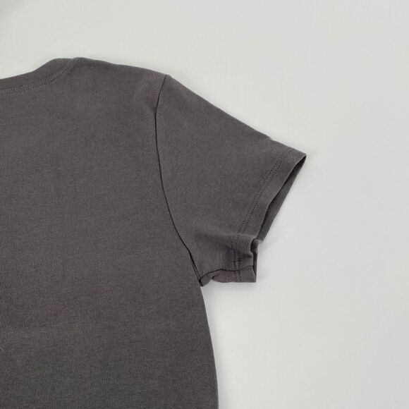 Lucy Active Fit Cotton Yoga Embellished Heart Casual Tee Grey M - Picture 9 of 12